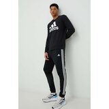 Adidas Bombažen pulover moška, črna barva | Shoptok.si
