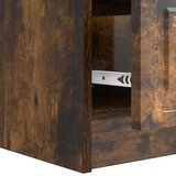 TV omarica Dimljen hrast 147 x 34,5 x 27 cm Inženirski les, (5000210689) | Shoptok.si