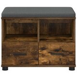  Klupa za hodnik s jastukom Dimljeni hrast 60 x 38 x 46 cm | shoptok.hr