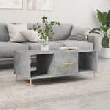 vidaXL Klubska mizica betonsko siva 102x50x40 cm inženirski les Cene