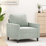  Fotelja svjetlosiva 60 cm baršunasta | shoptok.hr