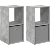  Noćni ormarić s ladicama 2 pcs Betonski sivi 35 x 32 x 68,5 cm | shoptok.hr