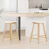  Trpezarijske stolice 2 pcs Prirodna 46 x 37 x 63 cm | shoptok.hr