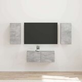  Komplet TV omaric 6 pcs Betonsko siva Konstruiran les - - Siva - 96.31 - 98 x 31 x 29,5 cm - 2025-vidaXL-Uvoz_2 | Shoptok.si