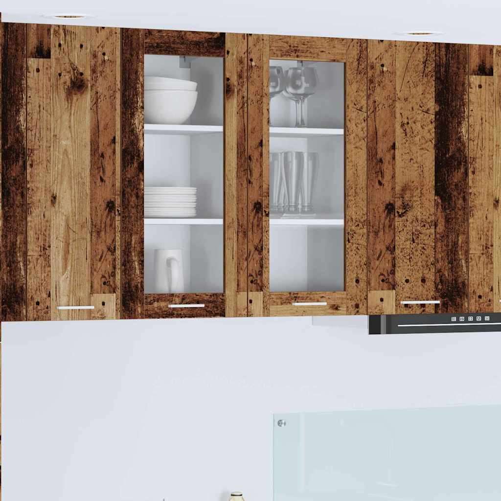  Viseći ormarić s policom Riga 2 pcs Staro drvo 40 x 31 x 80 cm | shoptok.hr