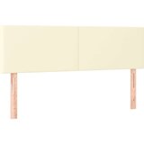  Boxspring - Krevet s oprugama i madracem krem 140x200 cm od umjetne kože - Krema 140 x 200 cm Gladak dizajn | shoptok.hr