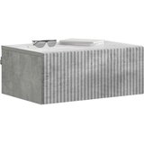  Noćni ormarić za montažu na zid s ladicama 2 pcs Betonska siva | shoptok.hr