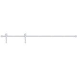  Komplet za klizna vrata 183 cm čelični bijeli | shoptok.hr