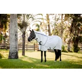 Horseware Ireland Pregrinjalo Amigo Summer Sheet Plus, Navy Check/Titanium Grey and Silver - 155 cm