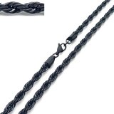 IZMAEL Muška Ogrlica - Crna / 50cm / 5mm | shoptok.hr
