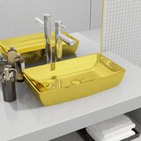 vidaXL umivaonik 71 x 38 x 13,5 cm keramički zlatni Cijene