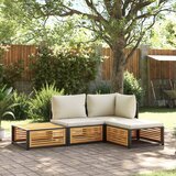 vidaXL 4-dijelni set vrtnih sofa s jastucima masivno bagremovo drvo Cijene