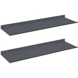  Polica na zidu s policom Zidne 2 pcs Antracit 60 x 18 x 2 5 cm - Antracit 60 x 18 cm 2 | shoptok.hr