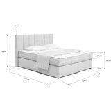 Bonami Selection sivi boxspring krevet 180x200 cm olia bold line – | shoptok.hr