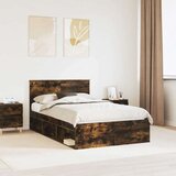  Konstrukcija postelje z vzglavjem Dimljeni oreh 120 x 200 cm, (5000103852) | Shoptok.si