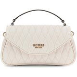 Guess Ročne torbice Valla Top Handle Flap Bela Cene