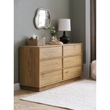  Komoda 3+3 fioke top. hrast Cene