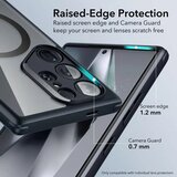 ESR Classic Hybrid HaloLock ovitek za Samsung Galaxy S24 Ultra - prozoren črn | Shoptok.si