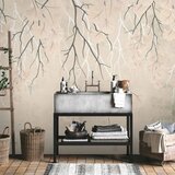  Foto tapeta - Abstract falling leaves - subtle nature motif with branches 100x70 | shoptok.hr