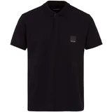 Emporio Armani Lounge Quarter Zip Polo Shirt Black Crna