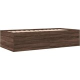  Dnevni krevet s ladicama bez madraca smeđa hrasta 100x200 cm | shoptok.hr