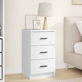  Noćni ormar s ladicama Bijelo 38 x 38 x 66 cm Konstruirano drvo | shoptok.hr