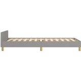  Posteljni okvir z vzglavjem svetlo siv 90x200 cm blago, (20788163) | Shoptok.si