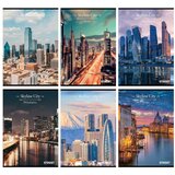 Simpo Zvezek A4 Street Skyline, črte z robom, 54 listov, sortirano, 1 kos Cene