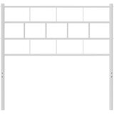  Metalno uzglavlje bijelo 107 cm | shoptok.hr
