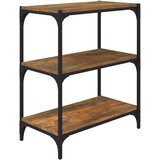 Maison Chic Knjižna omara - Knjižni regal dimljen hrast 60x33x70,5 cm inž. les in jeklo, (21725390) Cene