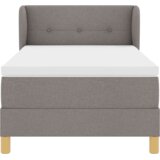 Box Spring Krevet s Madracem u Taupe - 100x200 cm Tkanina | shoptok.hr