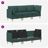  Modularni set sofe sa skladištem 3 pcs Tamnozelena Tkanina | Eponuda.com