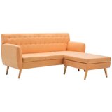 vidaXL Kutna garnitura s presvlakom od tkanine 171,5 x 138 x 81,5 cm narančasta | shoptok.hr