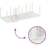  Vrtna garnitura - 11-dijelni vrtni blagovaonski set s jastucima bijeli poliratan | shoptok.hr