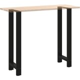  Noge za barski stol Crne 2 kom 40 x (110-111) cm Čelične | shoptok.hr