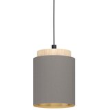 Eglo visilica Albariza 99445, 1x E27, Ø16 cm, crna/drvo/kapučino tkanina | shoptok.hr