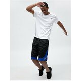 Koton Oversize Basketball Shorts with Tie Waist Printed Pocket Detailed Cene
