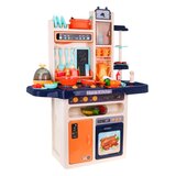  Otroška kuhinja za igro s pipo in vodo - 65 elementov - modra/roza | Shoptok.si