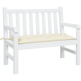  Jastuk za vrtnu klupu krem bijeli 110x50x7 cm od tkanine Oxford | shoptok.hr
