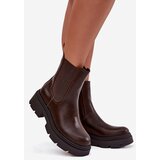 Boto Insulated ankle boots with zipper chocolate Niviane | shoptok.hr