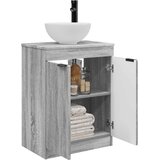  Kupaonski umivaonik s sudoperom Siva Sonoma 54 x 35 x 83 cm | shoptok.hr
