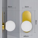  Zidna lampa 1xE27/40W/230V zlatna/bela | Eponuda.com