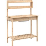  Stol za sadnju sa sudoperom 147,5x44x139,5 cm masivna jelovina | shoptok.hr