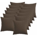  Presvlaka za jastuk 12 kom. HEERLEN Sivosmeđa 50 x 50 cm - Sivosmeđa 50 x 50 cm 12 | shoptok.hr