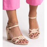 D/CEO Black sandals on a block heel Millo | Shoptok.si
