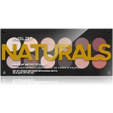 Inglot Makeup Artist Studio Palette paleta sjenila za oči nijansa NATURALS 18,7 g