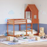 vidaXL Streha za otroško posteljo voščeno rjava 60x99x139,5cm borovina Cene