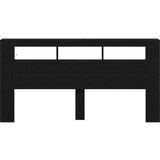  Skladišna uzhead sa LED svjetlima Crna hrast 200x18 5x103 5 cm | shoptok.hr