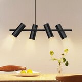 Nettlife viseča svetilka, kovina črna, premer 66 cm, GU10, 4 žarnice, moderna industrijska za notranjo kuhinjo spalnico, (22123074) Cene