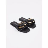 Shelvt Women's flat flip-flops black | ePonuda.com